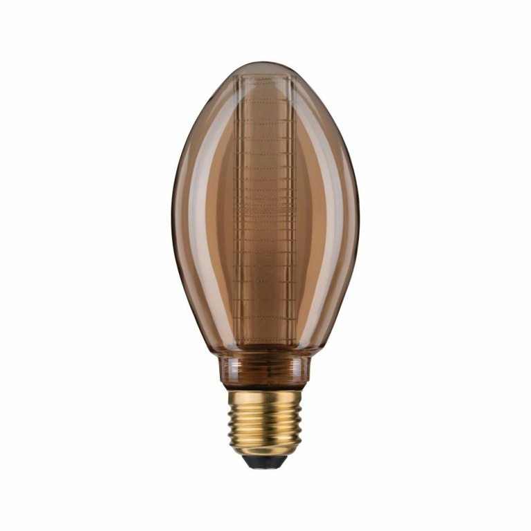 Paulmann Inner Glow Edition LED Birne Innenkolben Ringmuster E27 230V 120lm 3,6W 1800K dimmbar Gold