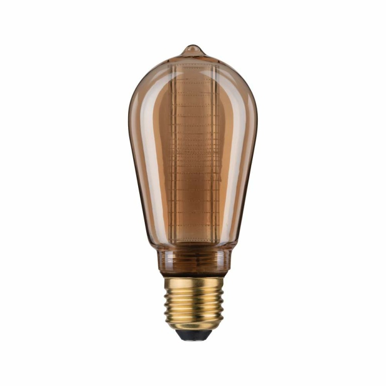 Paulmann Inner Glow Edition LED Kolben Innenkolben Ringmuster E27 230V 120lm 3,6W 1800K dimmbar Gold