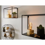 Inner Glow Edition LED Kolben Innenkolben Ringmuster E27 230V 120lm 3,6W 1800K dimmbar Gold