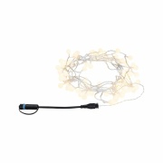 Plug & Shine LED Lichterkette Warmweiß   IP44 3000K    Schwarz