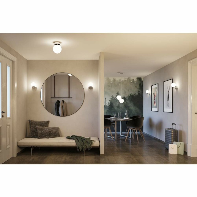 Paulmann Selection Bathroom LED Deckenleuchte Gove IP44  3000K 400lm 230V 5W  Chrom#Satin