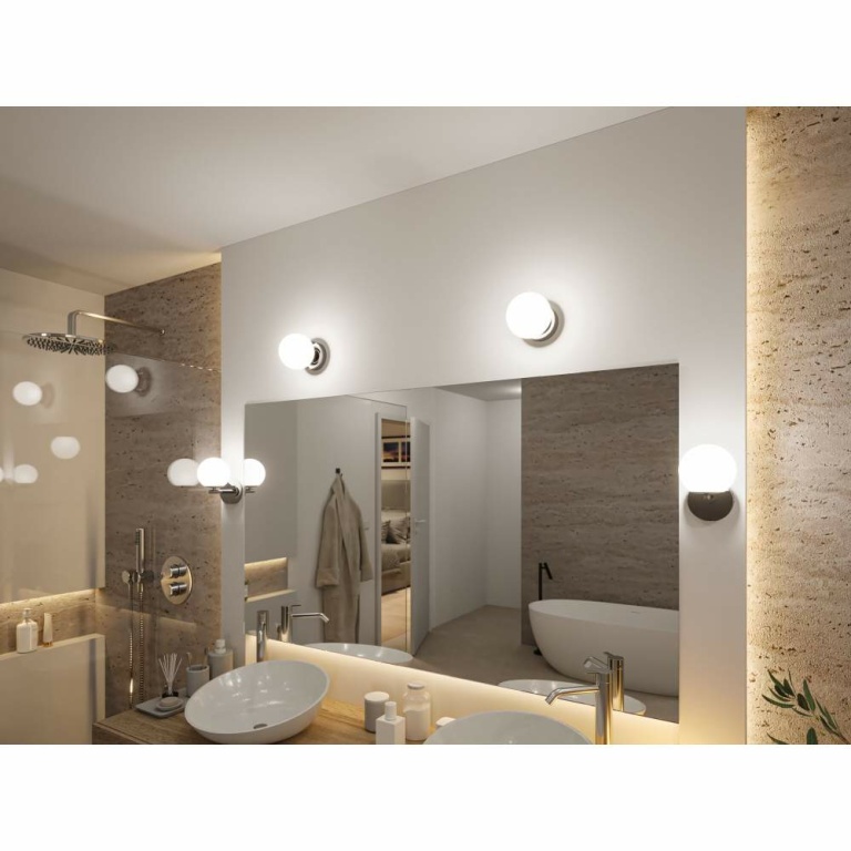 Paulmann Selection Bathroom LED Deckenleuchte Gove IP44  3000K 400lm 230V 5W  Chrom#Satin