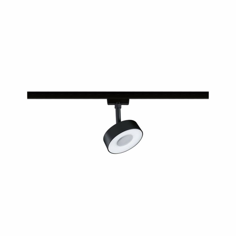 Paulmann URail LED Schienenspot Circle mit 3-Step-Dim 5W 160lm 3000K dimmbar 230V schwarz matt (LED fest verbaut)