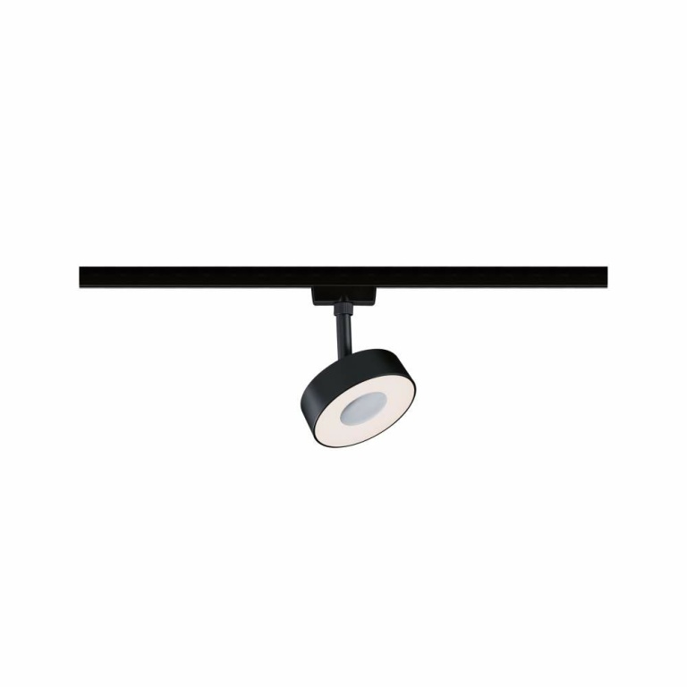 Paulmann URail LED Schienenspot Circle mit White-Switch 5W 210lm 230V schwarz matt (LED fest verbaut)