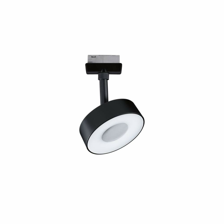 Paulmann URail LED Schienenspot Circle mit White-Switch 5W 210lm 230V schwarz matt (LED fest verbaut)