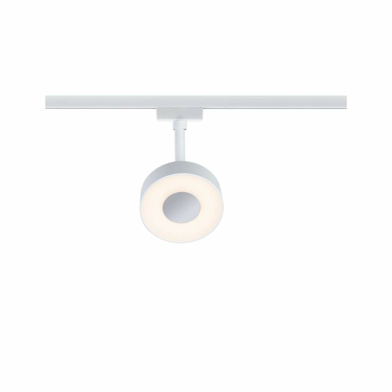 Paulmann URail LED Schienenspot Circle mit White-Switch 5W 210lm 230V weiß (LED fest verbaut)