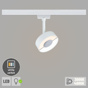 URail LED Schienenspot Circle mit White-Switch 5W 210lm 230V weiß (LED fest verbaut)