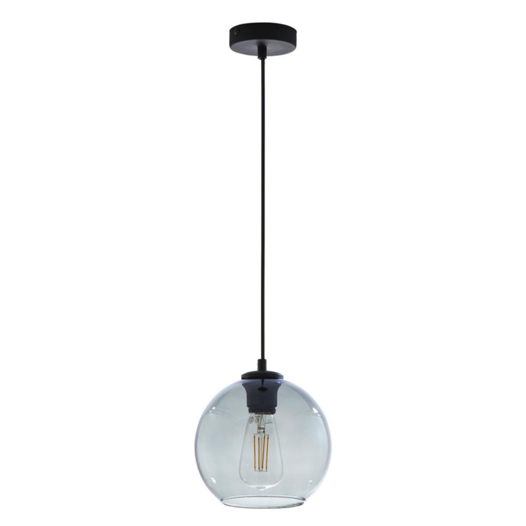 famlights famlights | Pendelleuchte Zoe in Graphit E27 1-flammig