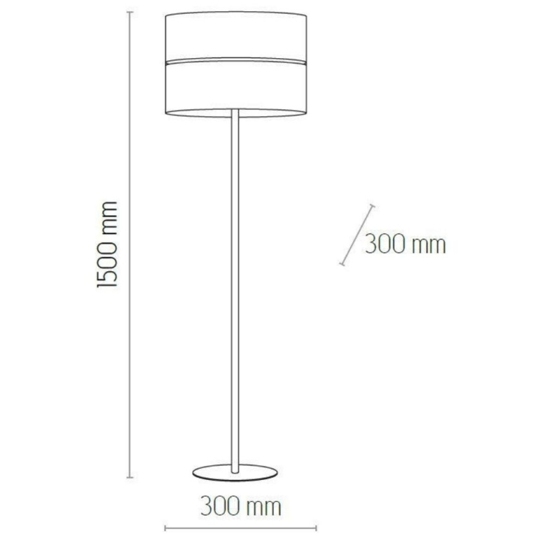 famlights famlights | Stehleuchte Lias in Weiß und Braun E27