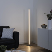 famlights | LED Stehleuchte Alexia in Silber 10,8W 1200lm gerade