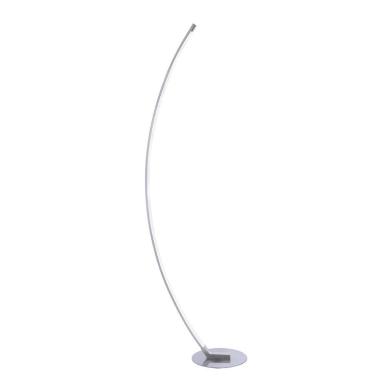 famlights famlights | LED Stehleuchte Alexia in Silber 10,8W 1200lm gebogen