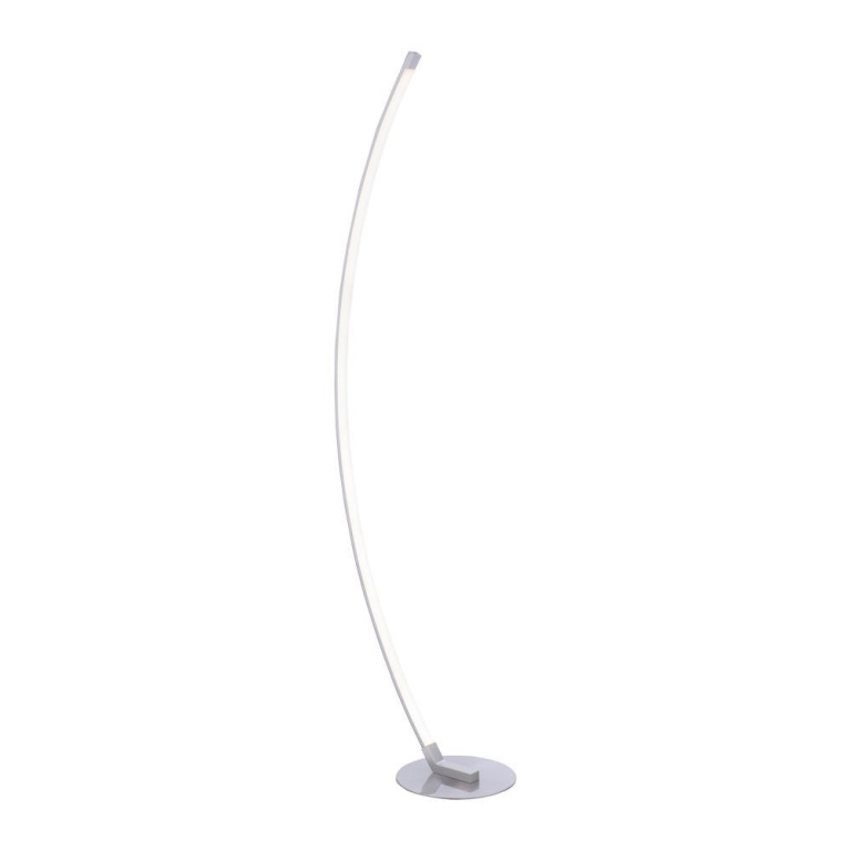 famlights famlights | LED Stehleuchte Alexia in Silber 10,8W 1200lm gebogen