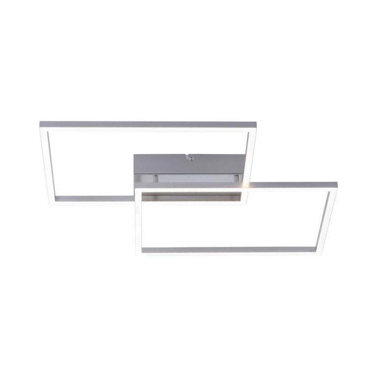 famlights famlights | LED Deckenleuchte Alice in Silber 2x20W 4800lm