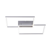 famlights | LED Deckenleuchte Alice in Silber 2x20W 4800lm