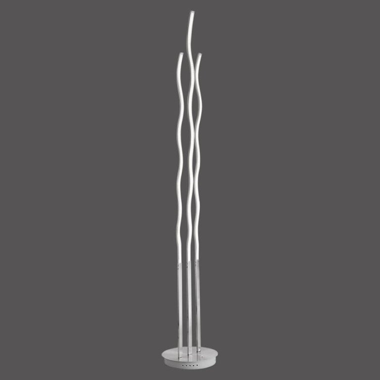 famlights famlights | LED Stehleuchte Kilian in Silber 10,6W 1060lm