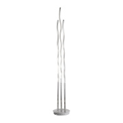 famlights | LED Stehleuchte Kilian in Silber 10,6W 1060lm