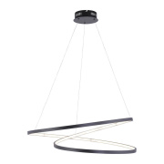 famlights | LED Pendelleuchte Noelia in Schwarz 13,6W 1700lm