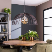 famlights | Pendelleuchte Jolie in Schwarz-matt E27 1-flammig