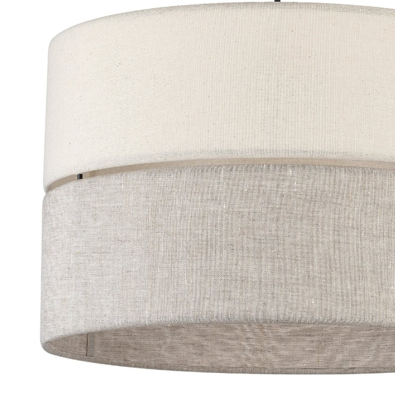 famlights famlights | Pendelleuchte Amal in Beige E27 1-flammig 380mm