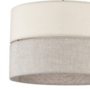 famlights | Pendelleuchte Amal in Beige E27 1-flammig 380mm