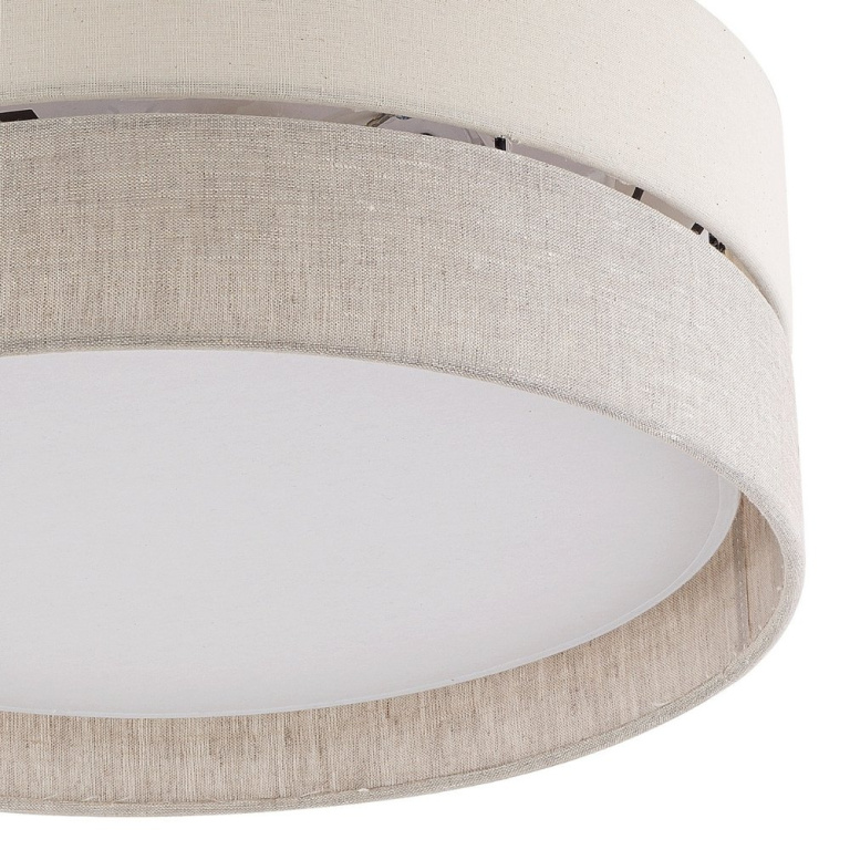 famlights famlights | Deckenleuchte Amal in Beige E27 3-flammig 450mm