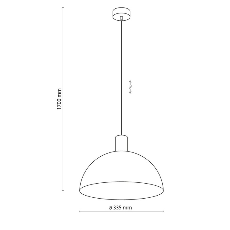 famlights famlights | Pendelleuchte Lucian in Schwarz und Braun E27 1-flammig