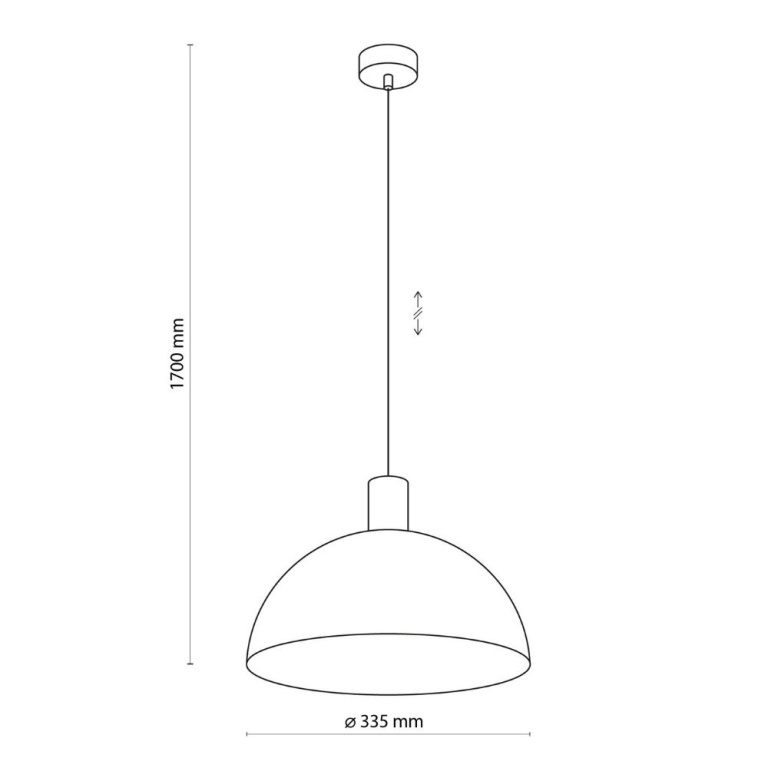 famlights famlights | Pendelleuchte Lucian in Weiß und Braun E27 1-flammig