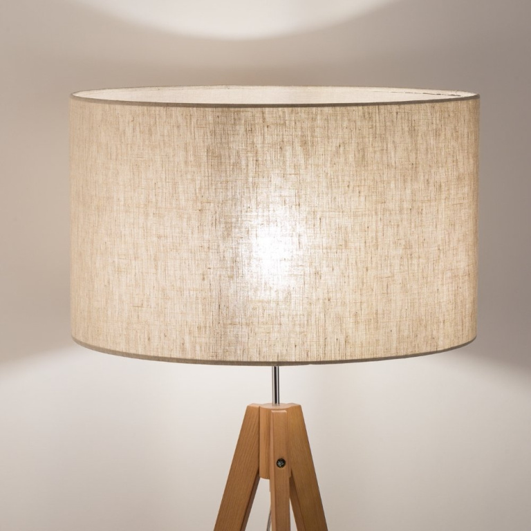 famlights famlights | Stehleuchte Henrieke in Beige E27