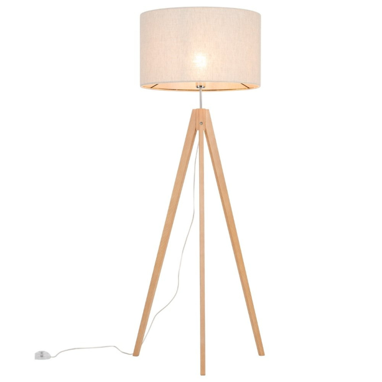 famlights famlights | Stehleuchte Henrieke in Beige E27