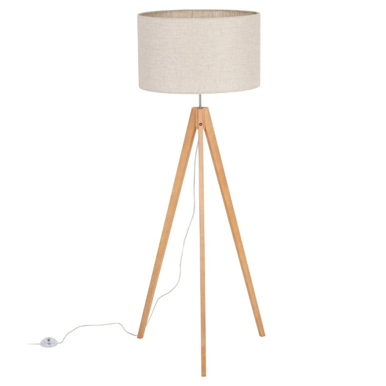 famlights famlights | Stehleuchte Henrieke in Beige E27