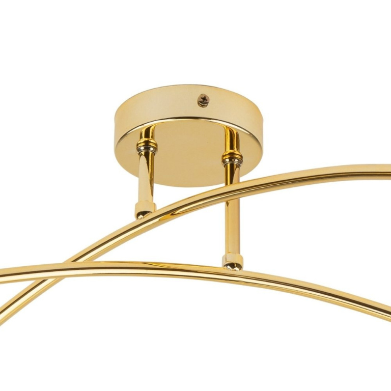 famlights famlights | Deckenleuchte Emely in Gold E27 4-flammig