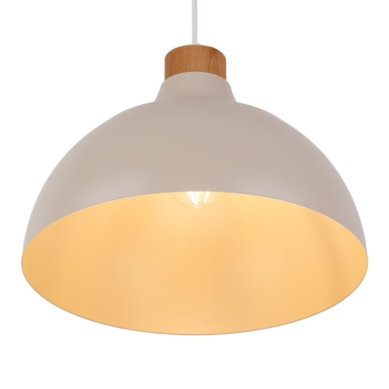 famlights famlights | Pendelleuchte Josefin in Beige E27