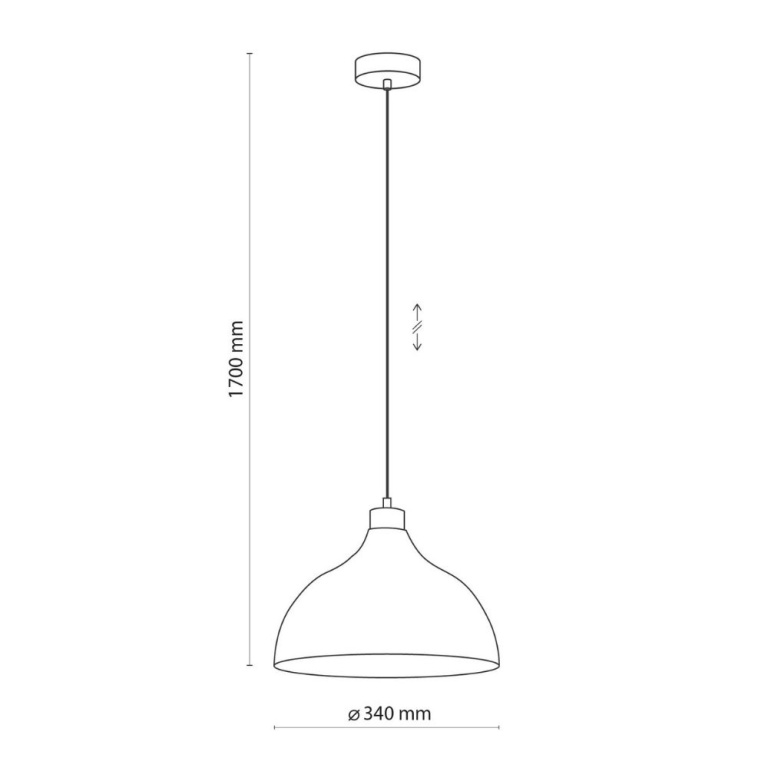 famlights famlights | Pendelleuchte Josefin in Beige E27