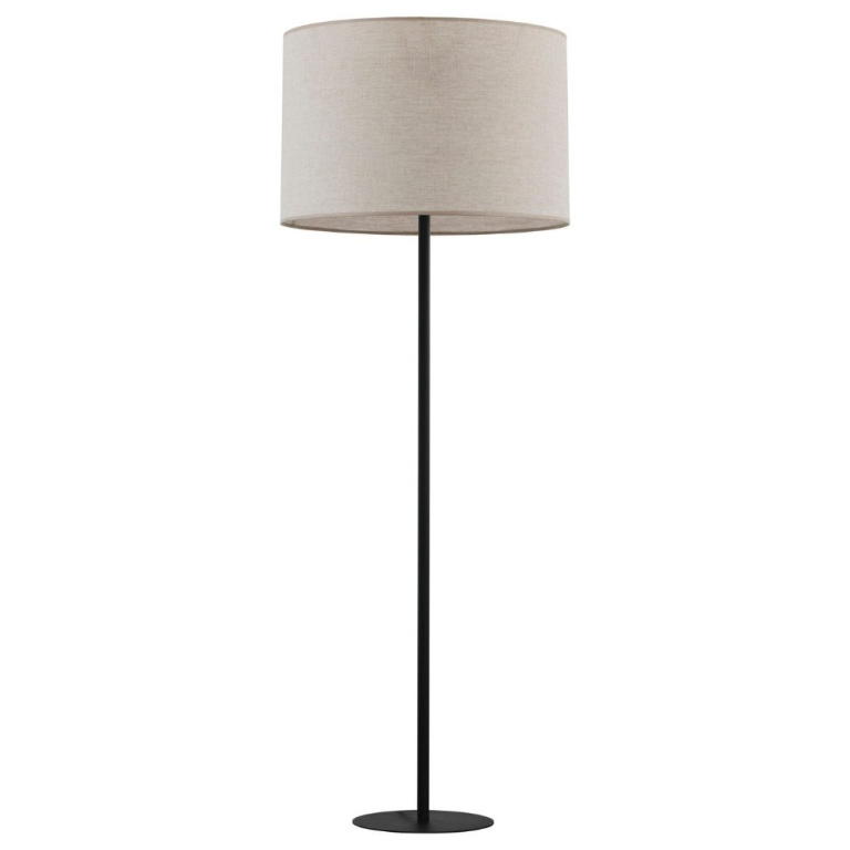 famlights famlights | Stehleuchte Liya in Schwarz und Beige E27 1680mm