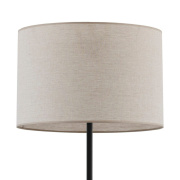 famlights | Stehleuchte Liya in Schwarz und Beige E27 1680mm