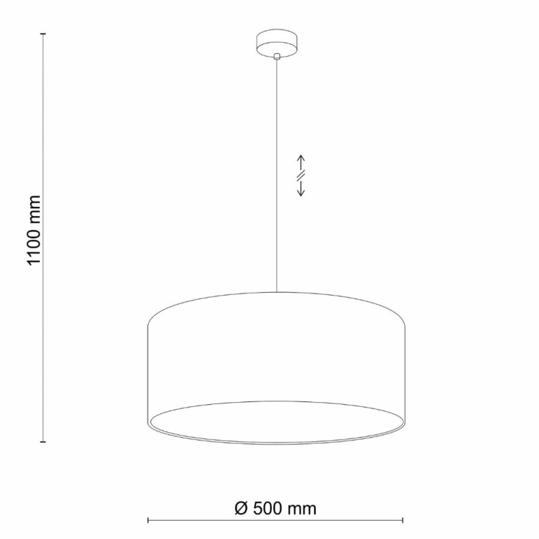 famlights famlights | Pendelleuchte Liyana in Grau E27