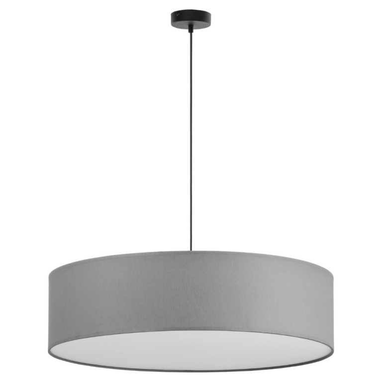 famlights famlights | Pendelleuchte Melinda in Grau E27 3-flammig