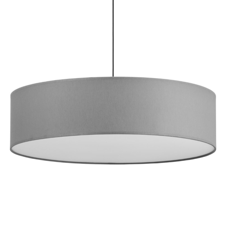 famlights famlights | Pendelleuchte Melinda in Grau E27 3-flammig