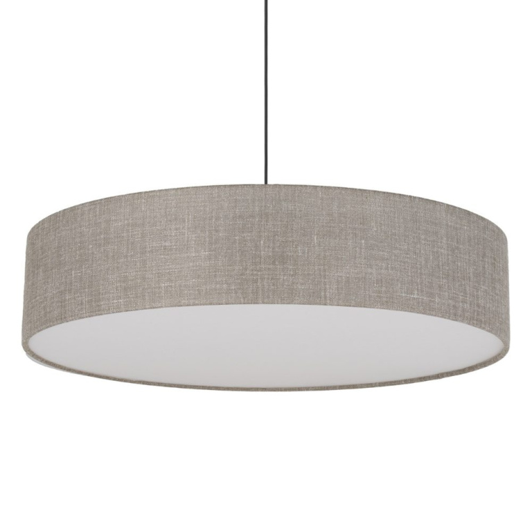 famlights famlights | Pendelleuchte Melinda in Beige E27 3-flammig