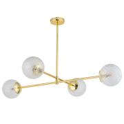 famlights | Deckenleuchte Matti in Gold G9 4-flammig