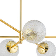 famlights | Deckenleuchte Matti in Gold G9 6-flammig