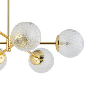 famlights | Deckenleuchte Matti in Gold G9 6-flammig