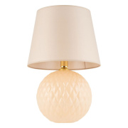 famlights | Tischleuchte Elina in Beige E27