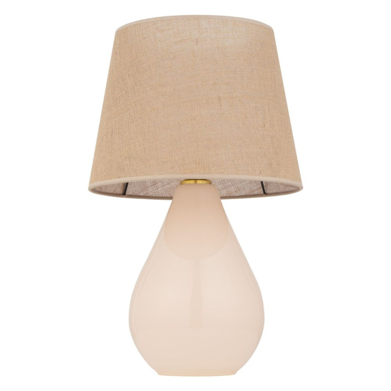 famlights famlights | Tischleuchte Emanuel in Beige E27