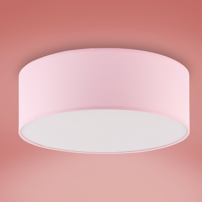 famlights famlights | Deckenleuchte Melinda in Rosa E27 4-flammig