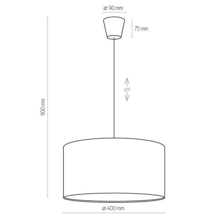 famlights famlights | Pendelleuchte Melinda in Blau E27