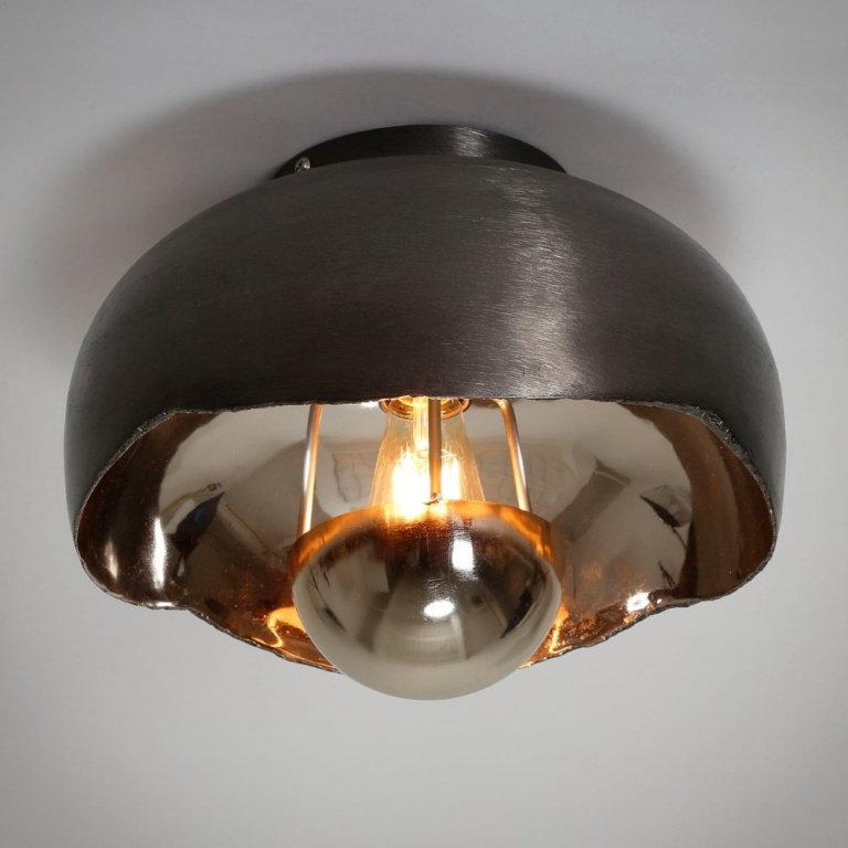 famlights famlights | Deckenleuchte Mael in Nickel-matt E27