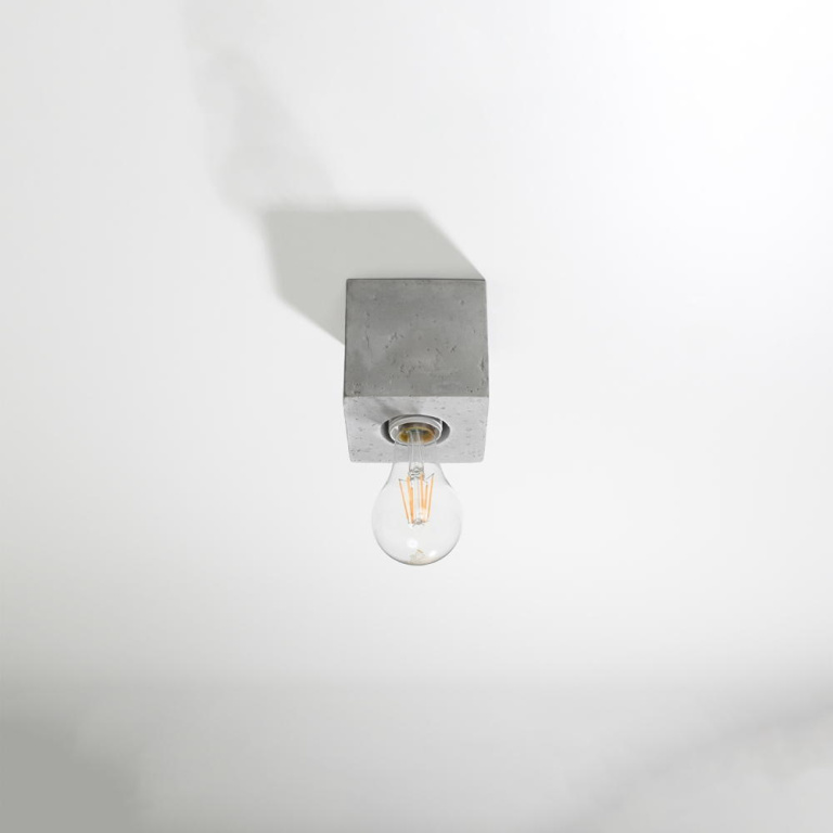 famlights famlights | Deckenleuchte Aimo in Grau E27