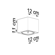 famlights | Deckenleuchte Bea in Grau GU10