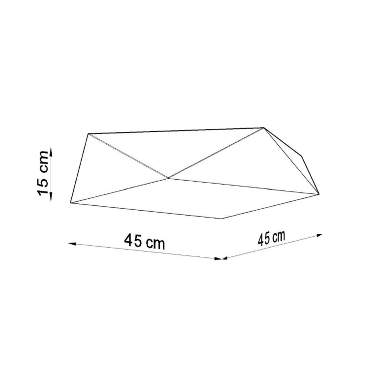 famlights famlights | Deckenleuchte Hani in Silber E27 3-flammig